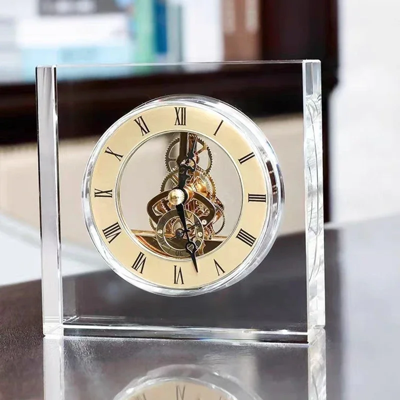 Crystal Silent Table Clock Lux - Accessories For Your Gaming Room review and price