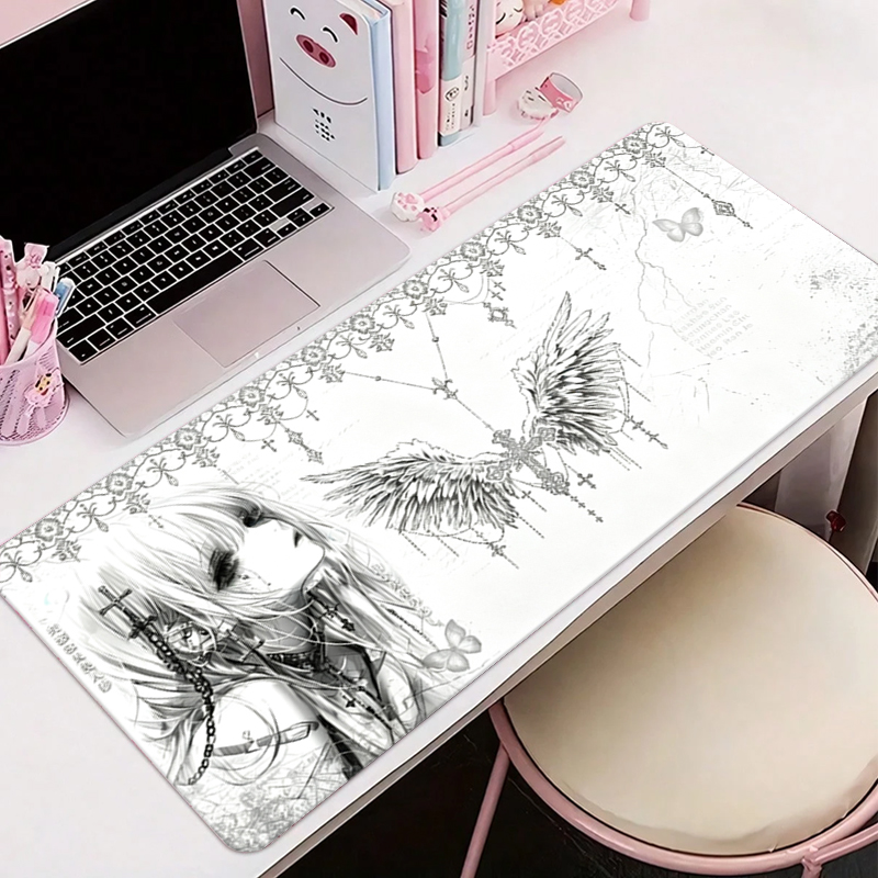 Leather Mousepad Black White A - Gaming Accessories Aesthetic review and price