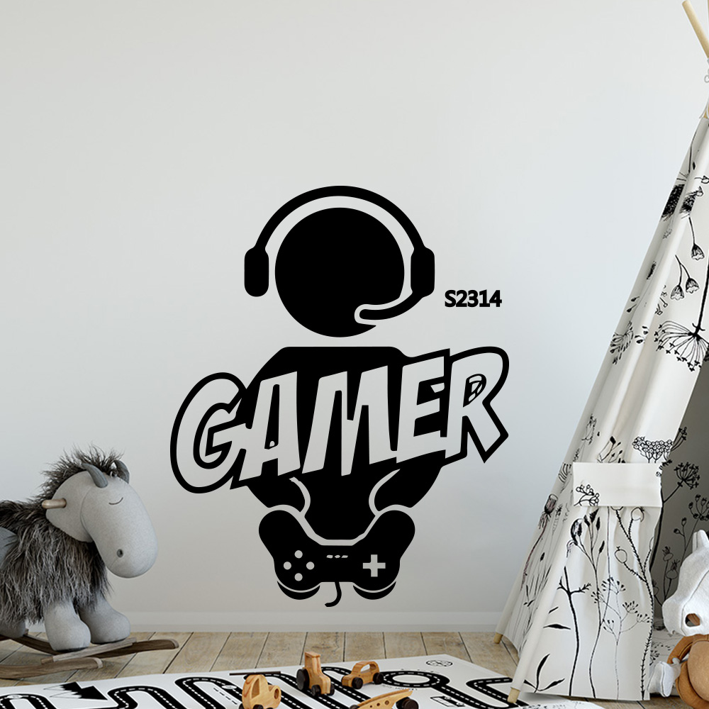 1pc Gamer Wall Art Decal For K - Gaming Accessories For Room review and price