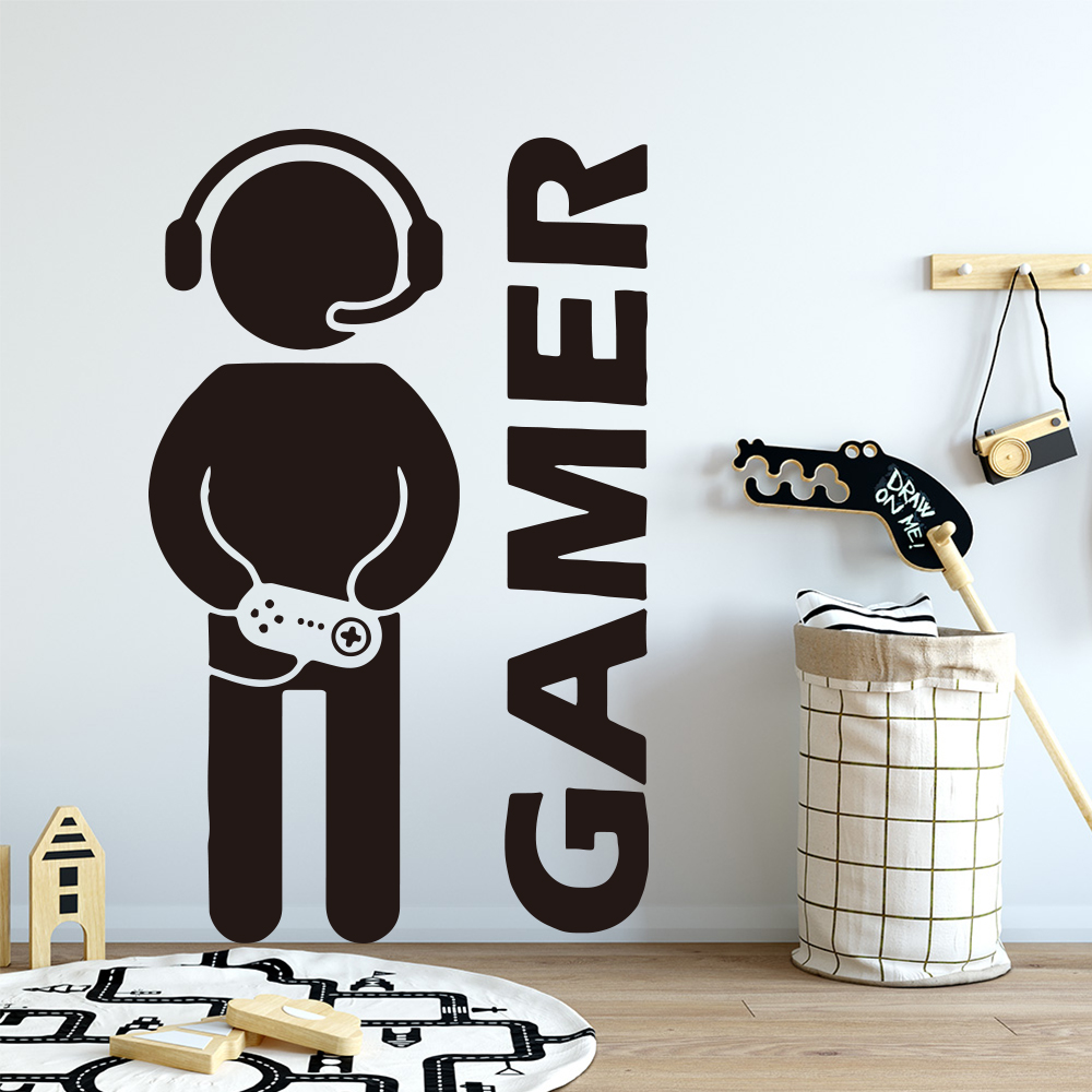 1pc Gamer Wall Art Decal For K - Gaming Accessories For Room review and price